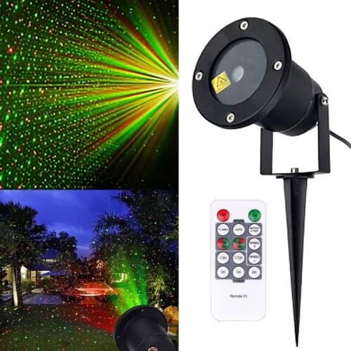 Thrisdar IP65 Outdoor RG Star Christmas Laser Projector Lamp Star LED Disco Stage Light Green Red Landscape Garden LED Spotlight