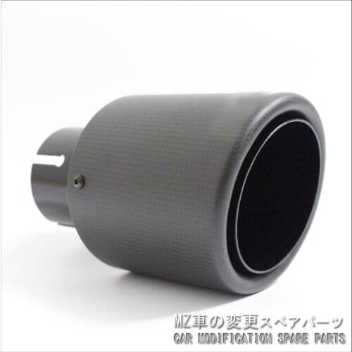 1PCS Inlet63mm-Outlet 101mm(Single out) for A.K AK carbon fiber tail tip exhaust pipe tail for BMW for Volkswagen for Benz