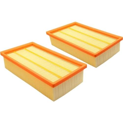 2pcs Air FilterFor KARCHER NT25/1 NT35/1 NT45/1 NT55/1 NT361 ECO NT561 ECO NT611 ECO Replacement Filters Oil-Proof