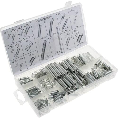 200pcs Practical Metal Tension/Compresion Springs For Electrical Hardware Drum Extension 20 Size