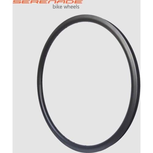 380 Gr cyclocross Carbon Bicycle Wheels Use 28mm Wide 30mm Deep All-RoadTubeless Ready Disc Road Bike Rims 24H