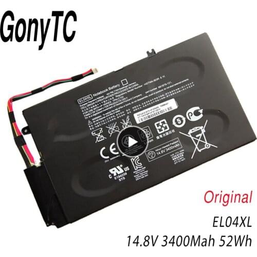 EL04XL 14.8V 52wh Laptop Battery For HP ENVY TPN-C102 HTSNN-UB3R IB3R 4 681879-1C1 681949-001 HSTNN-IB3R TPN-C102