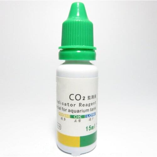 Aquarium Water Tank CO2 Indicator Solution Detection Solution Fish Tank Liquid Test Plants Long Term Aquarium CO2 Indicator