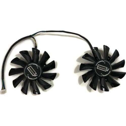 2pcs/set Alternative PLD09210S12HH GPU RX580 RX480 ARMOR Graphics Card Fan Cooler For RX 480 MSI RX 580 ARMOR Card Cooling
