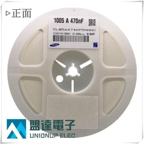 CL05A474KA5NNNC CAP CER 0402 470nF 474K ±10% 25V X5R Ceramic Capacitor 10000pcs Ceramic Capacitor