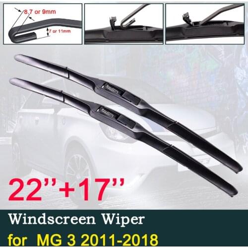 For MG 3 2011 2012 2013 2014 2015 2016 2017 2018 Car Wiper Blades Front Winshiled Windscreen Wipers Accessories Stickers for MG3