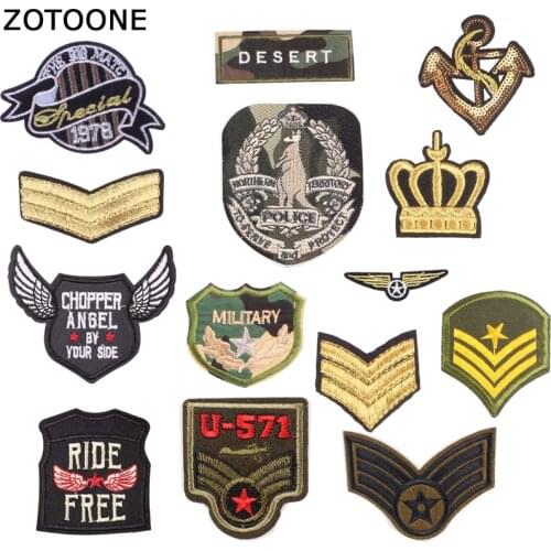 Camouflage Wing Star Patch Badge Iron on Military Patches on Clothes Stripe Sticker on Clothes Embroidered Patches for Appliques