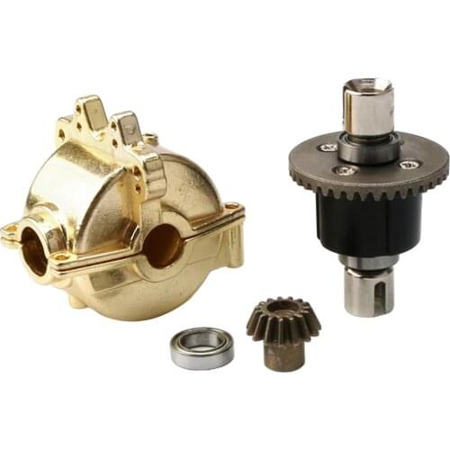 Gear Box Housing + Differential for WLtoys 1/18 RC Car A969 K929 Metal Parts