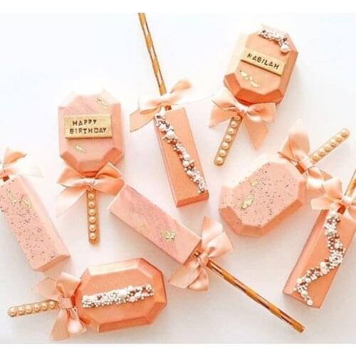 Meibum 4 Cavity Juice Cube Tray Ice Cream Molds Summer Silicone Popsicle Moulds and 50 Wooden Sticks Kitchen Dessert Tools