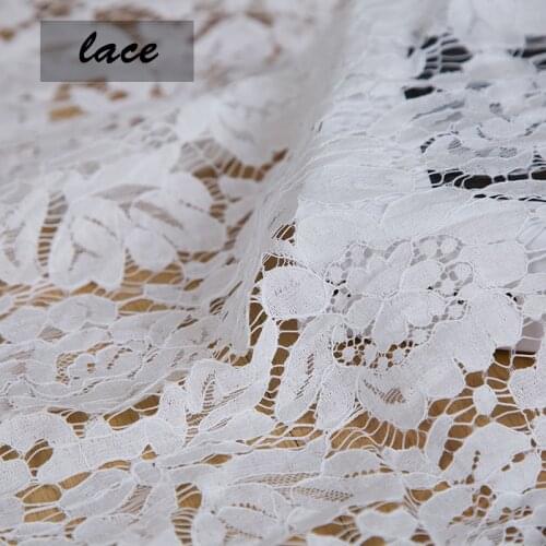 LASUI 1.5*1.5m 3 colors new spring and summer lace hollow women fabric fabric Eyelash lace flowers