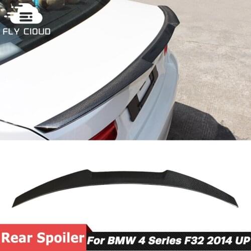 M Style Carbon Fiber Material Back Trunk Wing Rear Spoiler For BMW 4 Series F32 Coupe Car Body Kit Tuning 2014 Up
