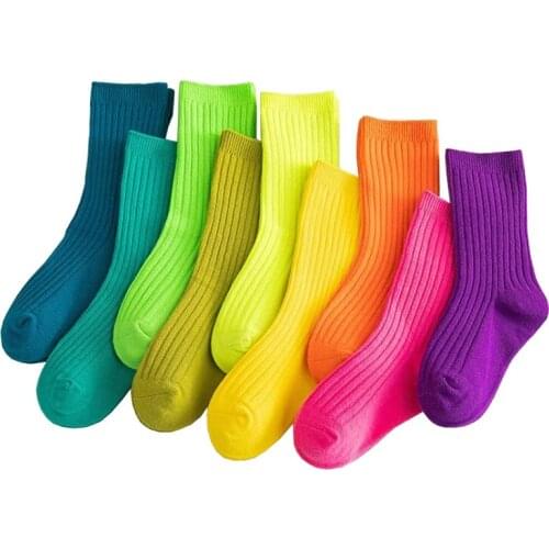 2021 New spring and summer childrens socks casual boys and girls socks