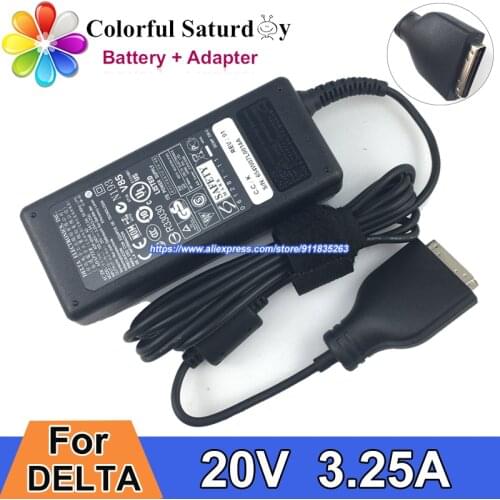 Original DELTA ADP-65HB AD 20V 3.25A AC Adapter NOTEBOOK Charger For ELITEGROUP T30II T30IL T30LI For ALTRO GWSP M SERIES PC