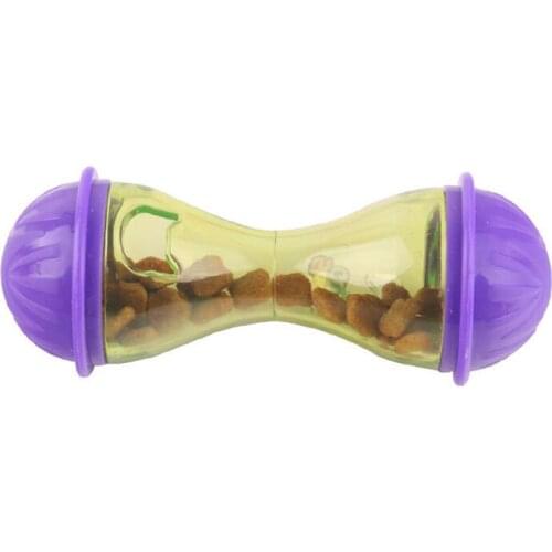 Pet Dogs Cats Fun Bowl Toy Feeder Dog Feeding Pets Dog Tumbler Leakage Food Ball Puppy Pet Training Exercise Fun Bowl