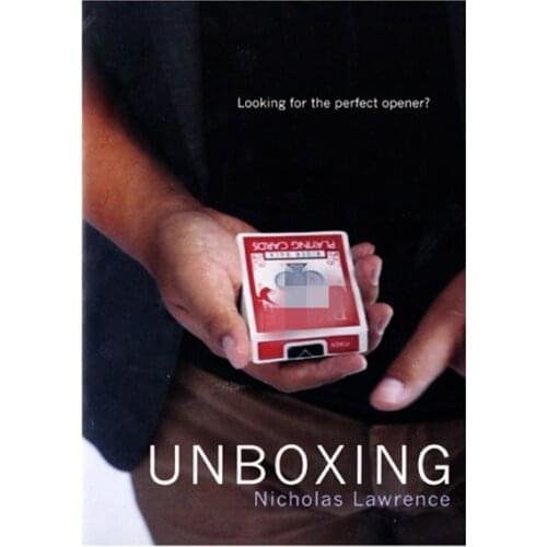 Unboxing by Nicholas Lawrence (DVD+Gimmick) - Card Magic Tricks,Close Up,Magie Accessories,Stage,Fun,Illusions,Magia Toys