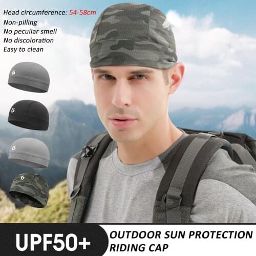 Cooling Skull Cap Ice Silk Breathable Sweat Wicking Summer Cycling Running Cap No Pilling No Peculiar Smell Liner Sports Hat