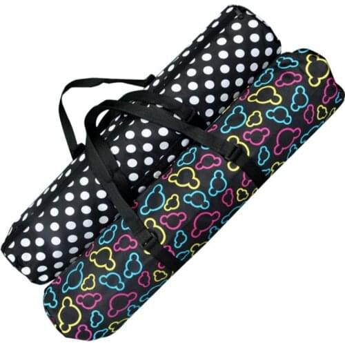 Printed Yoga Mat Bag Multifunctional Waterproof Yoga Pilates Mat Case Bag Carriers Backpack Pouch