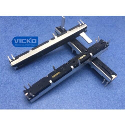 [VK] Mickey mixer pusher potentiometer 75MM 7.5CM long double B103 B10K B10KX2 15C 15mm double track straight slide switch