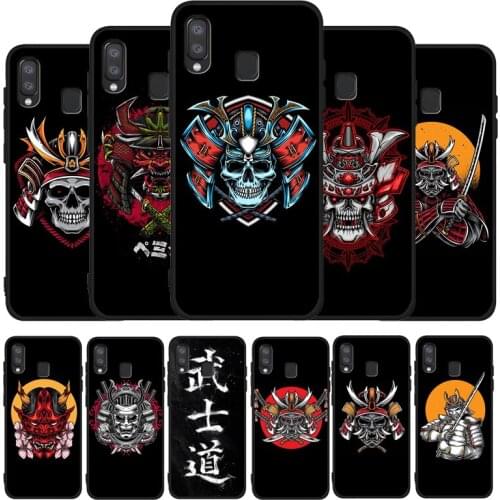 Japan The Samurai Ninja Black Phone Case For Samsung Galaxy A71 A51 A41 A31 A20E A10 A20 A40 A50 A70 M30S M20 A7 A8 A9 2018