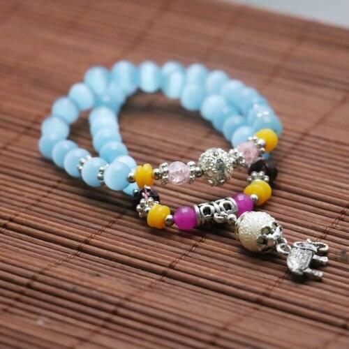 YOUCAIHUA JEWELRY Blue Bracelets