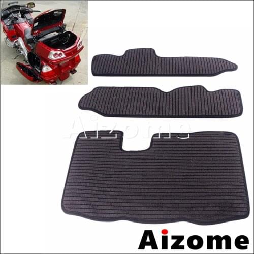 Motorcycle Rear Trunk Lower Cargo Liner Saddlebag Bottom Mat Carpet Protector Accessories For Honda Goldwing 1800 GL1800 2012-17