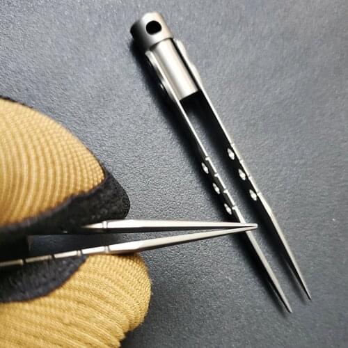 1pcs Titanium Tweezers EDC Titanium Alloy Tweezers Nipper Outdoor Tool