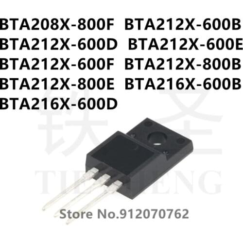 10PCS BTA208X-800F BTA212X-600B BTA212X-600D BTA212X-600E BTA212X-600F BTA212X-800B BTA212X-800E BTA216X-600B BTA216X-600D