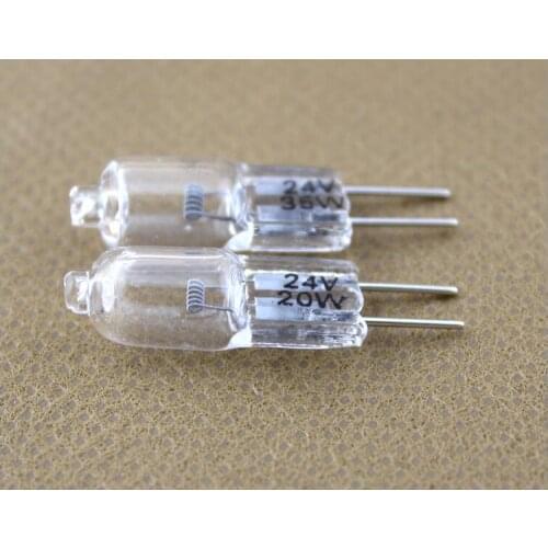 10pcs/lot Halogen Bulb Light G4 24V 10w 20w 35w JC Type Pin Base Landscape Lighting Table Lamp Clear Halogen Bulb Warm White