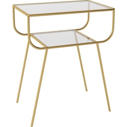 1992 Post-modern Bedside Table Iron Nordic Coffee Table Bedside Cabinet Creative Bedroom Simple Rectangular Cabinet Assembly