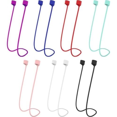 55CM Earphone Strap for Airpods TWS Anti Lost Strap Silicone String Rope for Bluetooth Earphones Silicone Cable Cord