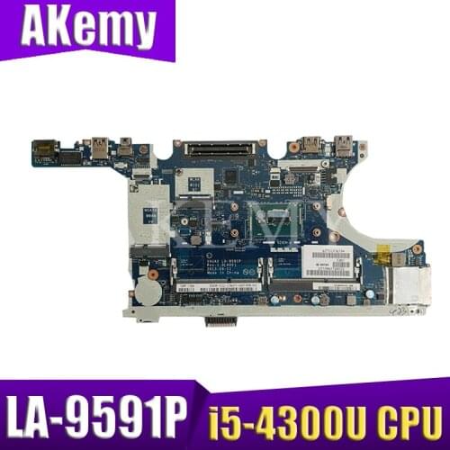 Akemy LA-9591P Motherboard For DELL Latitude E7440 Laotop Mainboard with i5-4300U CPU