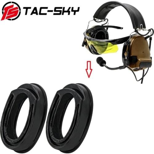 TAC-SKY PELTOR COMTAC Series Military Tactical Headphones Earmuffs Replacement Accessories Sight Silicone Earmuffs Ear Pads
