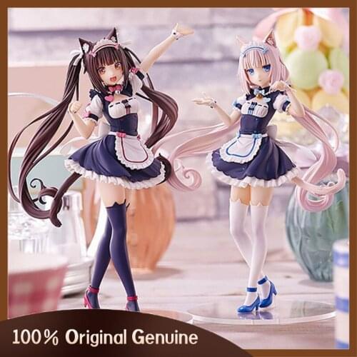 Anime Hand Office Aberdeen Ornaments 20CM PVC Catgirl Paradise Chocolate and Vanilla Car Accessories Cartoon Character Toys