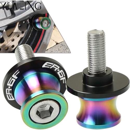 CNC Swingarm Stand Screws Motorcycle Swing Arm Spools Sliders bobbins FOR Kawasaki ER6F ER-6F 2006 2007 2008 2009 2010 2011 2012