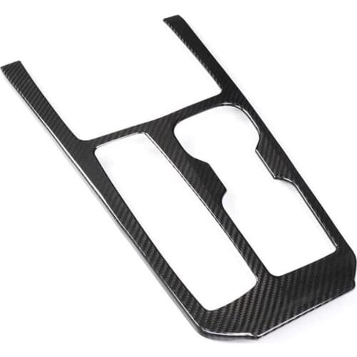 For Cadillac XT4 2018-2020 Car Carbon Fiber Central Control Gear Water Cup Panel Cover Trim Sticker Accessories