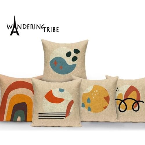 Elegant Paisley Cushion Cover Colorful Living Room Decorative Pillow case Cartoon Square Linen Decoration Throw Pillows Cover