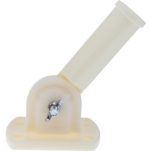 Flag Pole Wall Mount 180° Adjustable Flagpole Holder Windsock Base W/ Screw