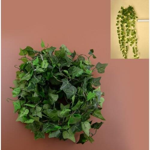 10M Leaves Ivy Vine Maple Leaf Garland Fairy String Lights Lamp for Party Garden Decor 4.5V 100LEDS