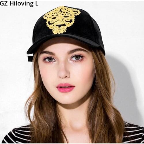 GZHilovingL Fashion Womens Baseball Cap Summer Plain Suede Cap Cool Tiger Sequins Hip Hop Baseball Cap Hats Casual Girls Caps
