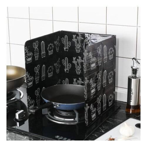 1PC Kitchen Gadgets Oil Splatter Screens Aluminium Foil Plate Gas Stove Splash Proof Baffle Home Kitchen Cooking Tools