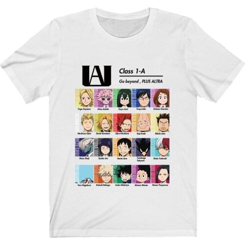 My Hero Academia MHA T-Shirt Men Cotton T Shirt Anime Boku No Hero Academia Bakugou Izuku Clothes Anime Tops Tees