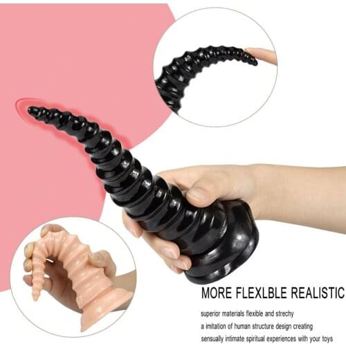 New Simulation Antelope Horns Backyard Anal Plug Dildo Prostate Massage Vagina Stimulator SM Anal Sex Adult Masturbation Sex Toy