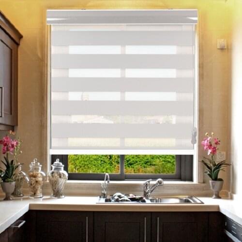 Wholesale fancy manufacturers cheap custom ready made day night blackout fabric rainbow colored roller lowes zebra blinds