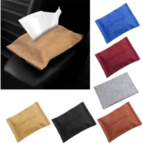 Napkin Tissue Organizer Case Apply to All Cars Models Clip -on Napkin Hanging Bracket Seat Back with Elastic Strap