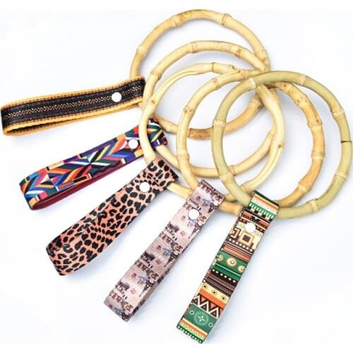 Environmental Protection Handmade JDM Bamboo Tsurikawa Ring Car Handle Drift Car Styling Warning Strap