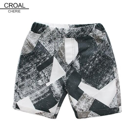 CROAL CHERIE Short Boys Pants Shorts Kids Girls Fashion Black Baby Boy Shorts Cool Summer Jeans Pants For Boys 90-130cm