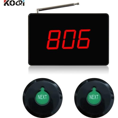 Number calling system now serving number display wireless queue call device for waiting room