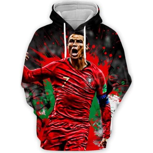 Tessffel Cristiano Ronaldo Athletes Fitness Pullover NewFashion 3DPrint Unisex Zipper/Hoodies/Sweatshirts/Jacket/Mens Womens s13