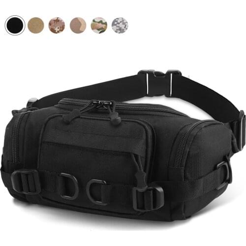 Tactical Waist Pack Fanny Bag Military Crossbody Shoulder Messenger Pack Outdoor Hunting Hiking Multifunctional Storage Bag