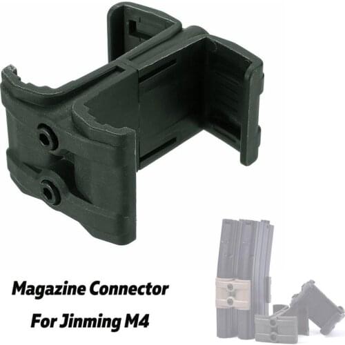 Tactical Double Round magazine ABS Parallel MagLink Coupler Clamp Connector kit Mount Holder For Rifle Gun For Jinming M4
